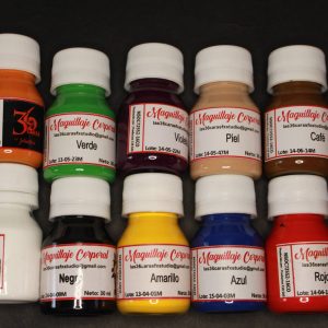 Maquillaje acuacolor básico - Kit x 10