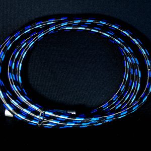 Manguera de aire de goma trenzada de 6 pies